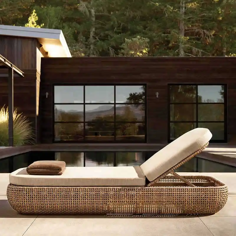 

Outdoor leisure rattan sofa villa courtyard waterproof sunscreen garden hotel homestay sun room rattan sofa combination