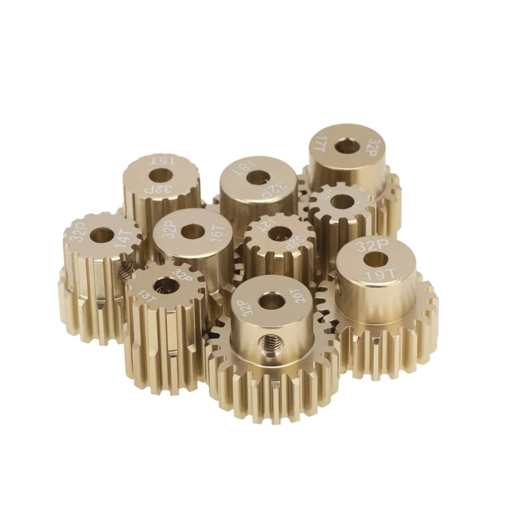 

32DP M0.8 3.175mm 12T 13T 14T 15T 16T 17T 18T 19T Pinion Motor Gear for Traxxas 1/10 RC Car Truck Brushed Brushless Motor
