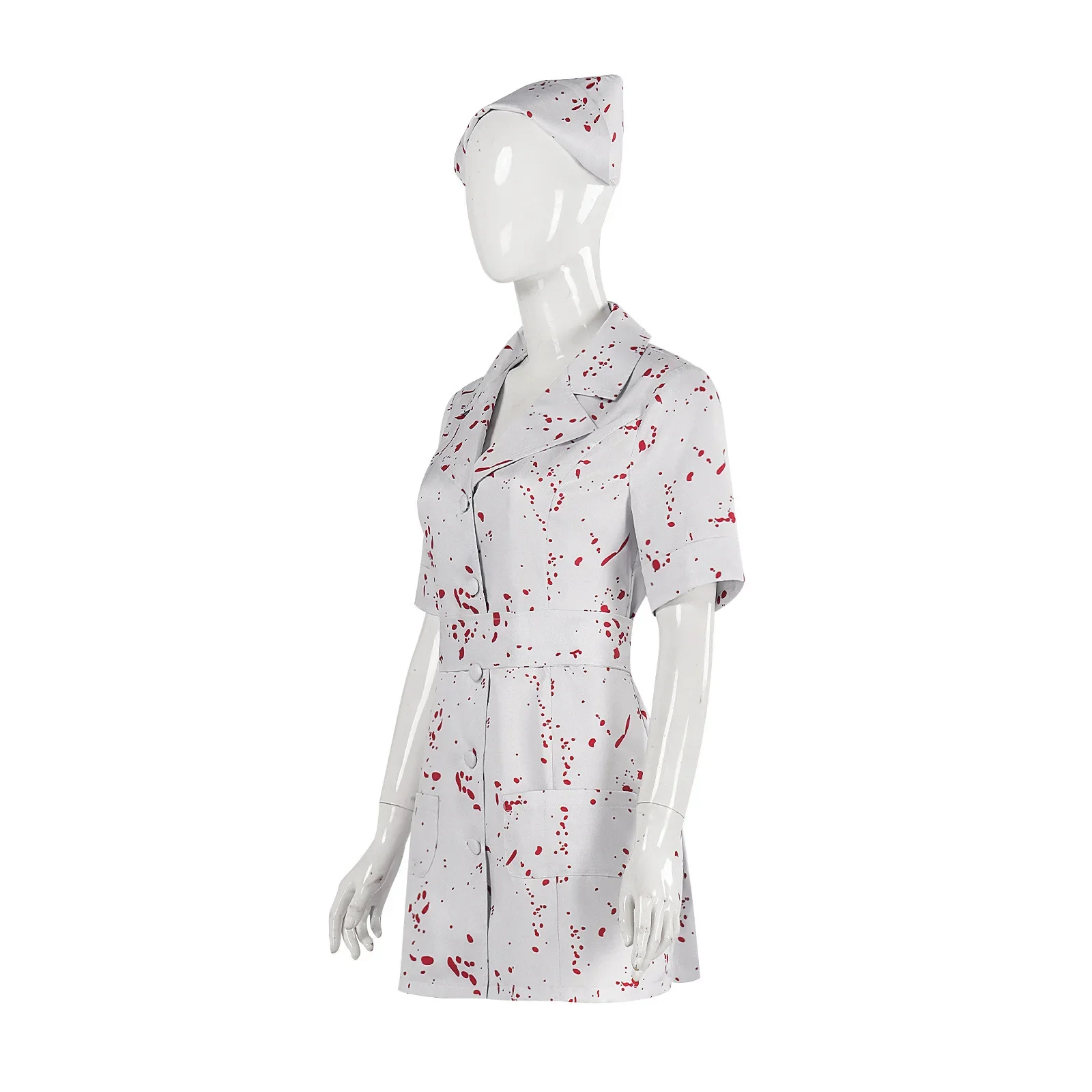 

Silent Hill Remake Version Halloween Costume For Women - Nurse Zombie Cosplay Outfit