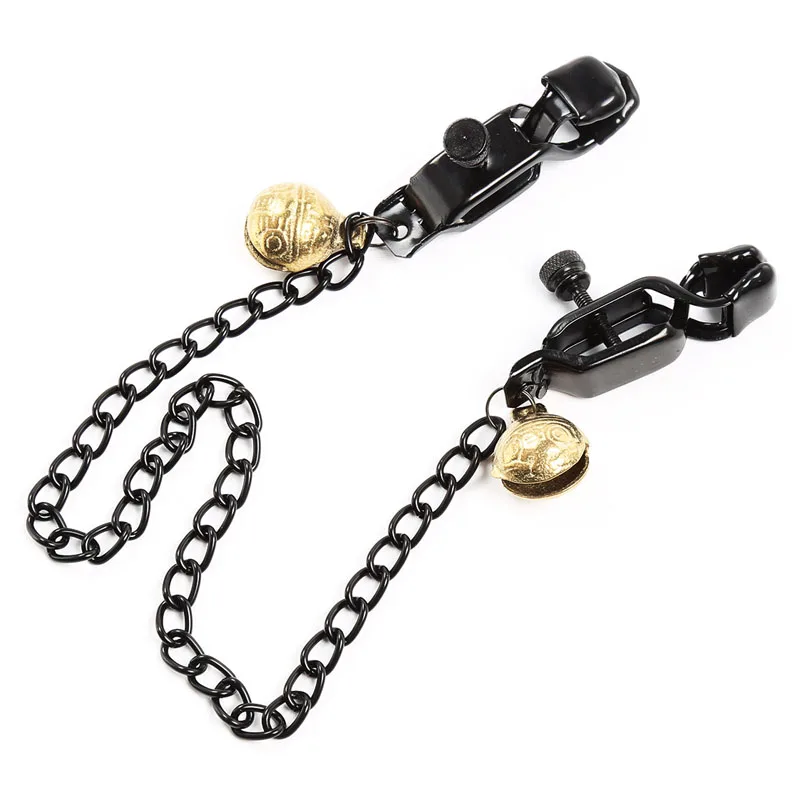 Metal Chain Nipple Clamps nipple stimulator Clips Sex Toys For Couples  Slave Fetish breast clamp sex game erotic adult bdsm toy view 4