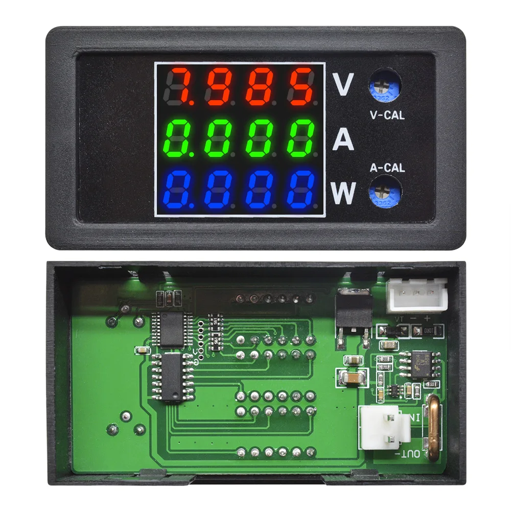 DC 0-100V 10A 1000W 4 Bit LED Digital Voltmeter Ammeter Wattmeter Voltage Current Power Supply Energy Meter Detector Tester