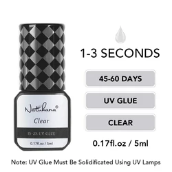 NATUHANA UV GLUE Adhesive For Eyelash Extensions Adhesive 1-3 S Fast Drying Strong False Eye Lash Glue