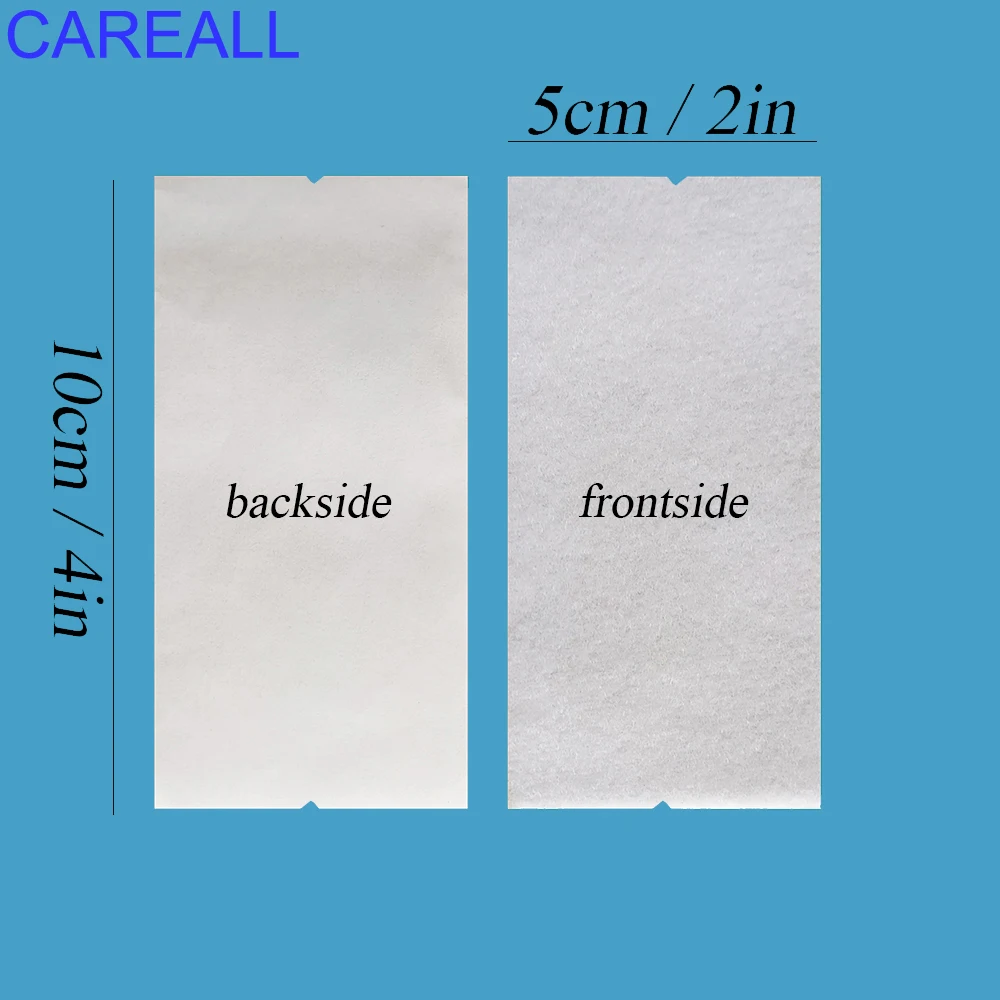 CAREALL 30p Black White Fabric Felt 10x5cm for Vinyl Film Car Wrapping Squeegee Scraper Spare Cloth Edge With Self Adhesive Glue