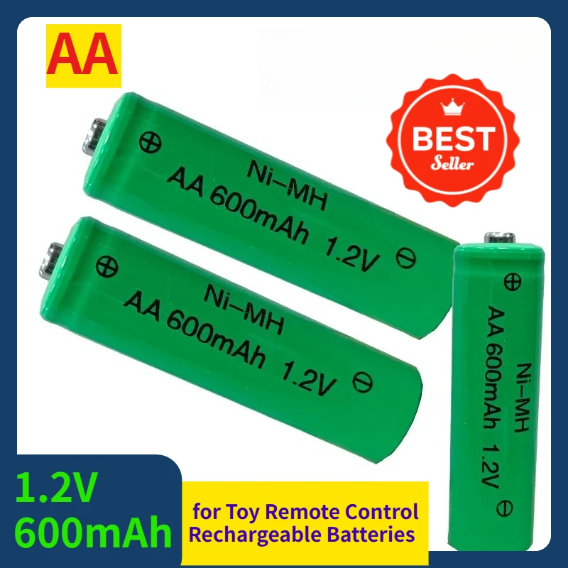 

AA 1.2V 600mAh Ni-MH Rechargeable Battery for Toy Remote Control Rechargeable Batteries
