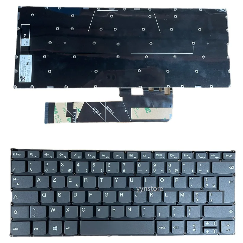 teclado do portatil sem retroiluminacao para lenovo ioga 53014 530 14arr novo e original frances 01