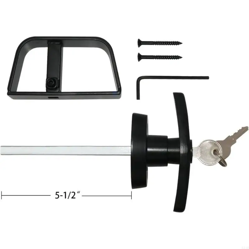 Multifunction T Handle Security Lock with 5.5 Inch Bolt Length Easy to Use for Barns Trailers & Outdoor Enclosures