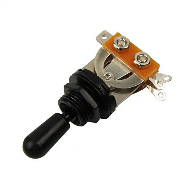 Metric 3 Way Short Straight Guitar Toggle Switch Pickup Selector For Gibson Epiphone Les Paul Electric Guitar,Silver &