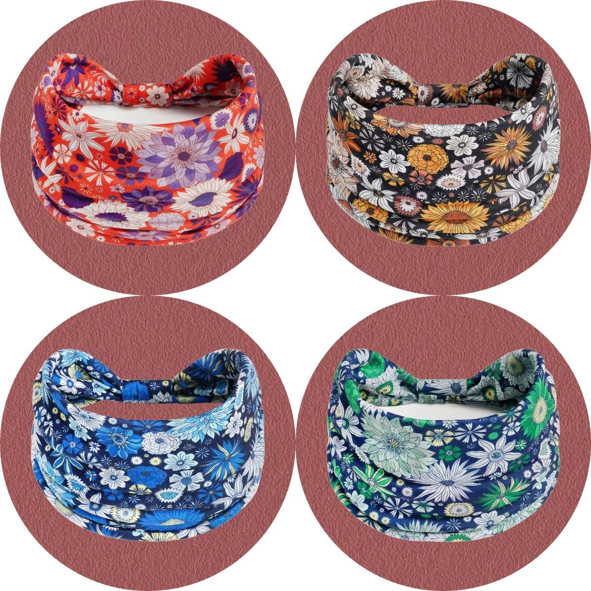 

Спортивные повязки для йоги, повязка на голову, высокоэластичные ленты для волос, тюрбан с цветочным принтом, сделай сам, нескользящая мягкая бандана с цветочным принтом, эластичные ленты для волос