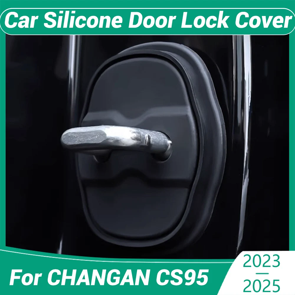 

Для CHANGAN CS95 2023-2025 украшение автомобиля защитная крышка дверного замка украшения аксессуары силиконовая немая амортизирующая подушка