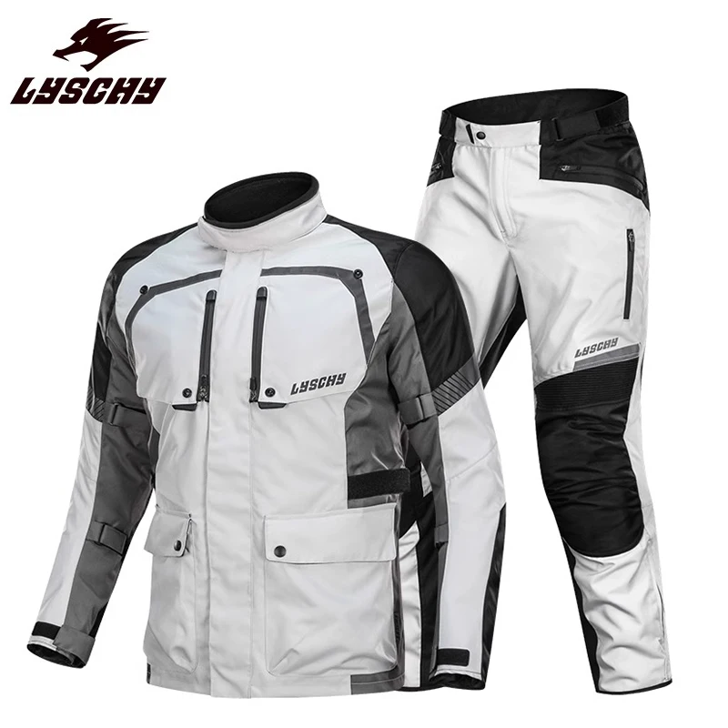 

LYSCHY Motocross Jacket Autumn Winter Waterproof Warm Inner Liner Motorcycle Riding Clothing Anti-fall Off-road Jacket Rallysuit