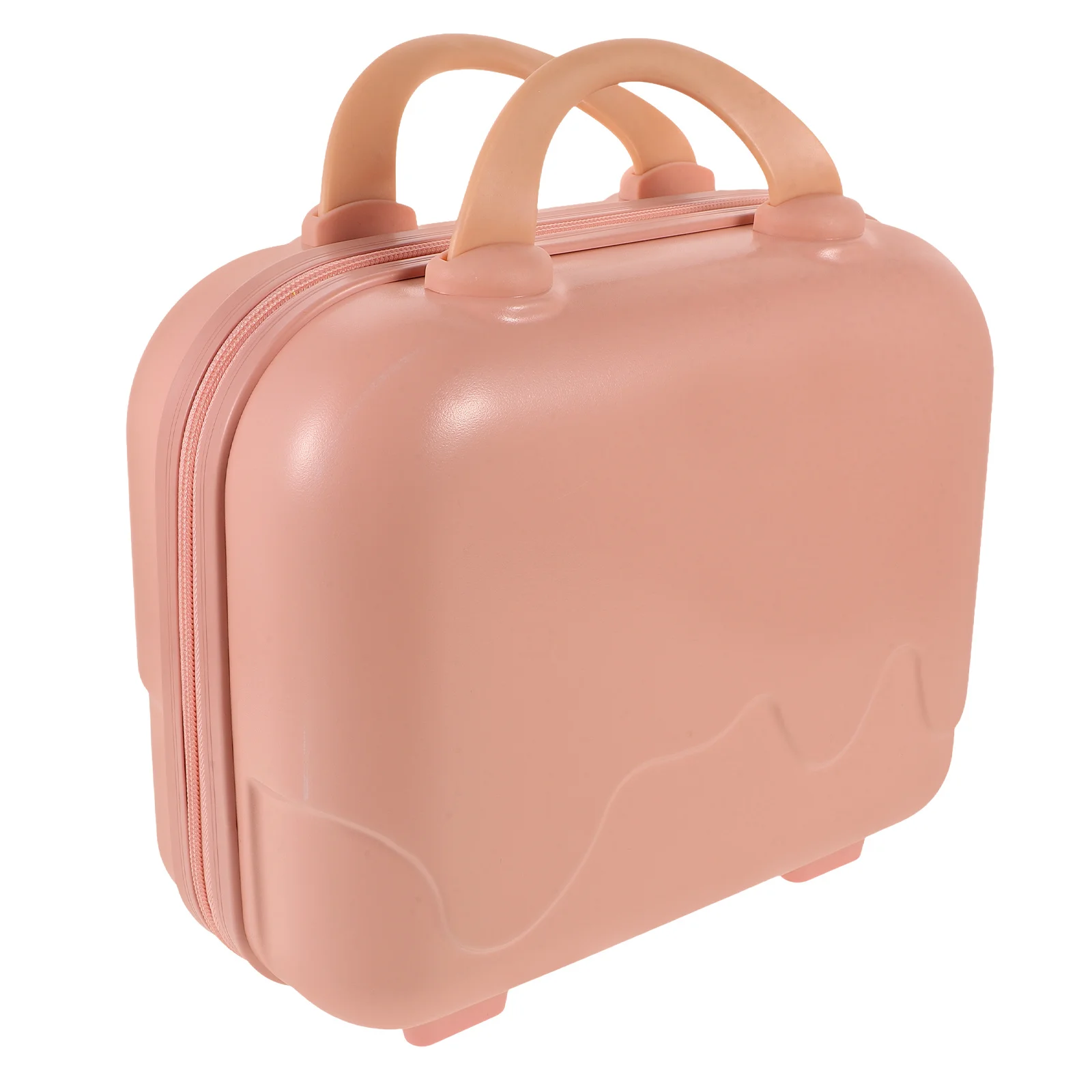 

Pink Large Capacity Makeup Case Hard Shell Travel Organizer For Women Portable Storage Bag Suitcase Makeup