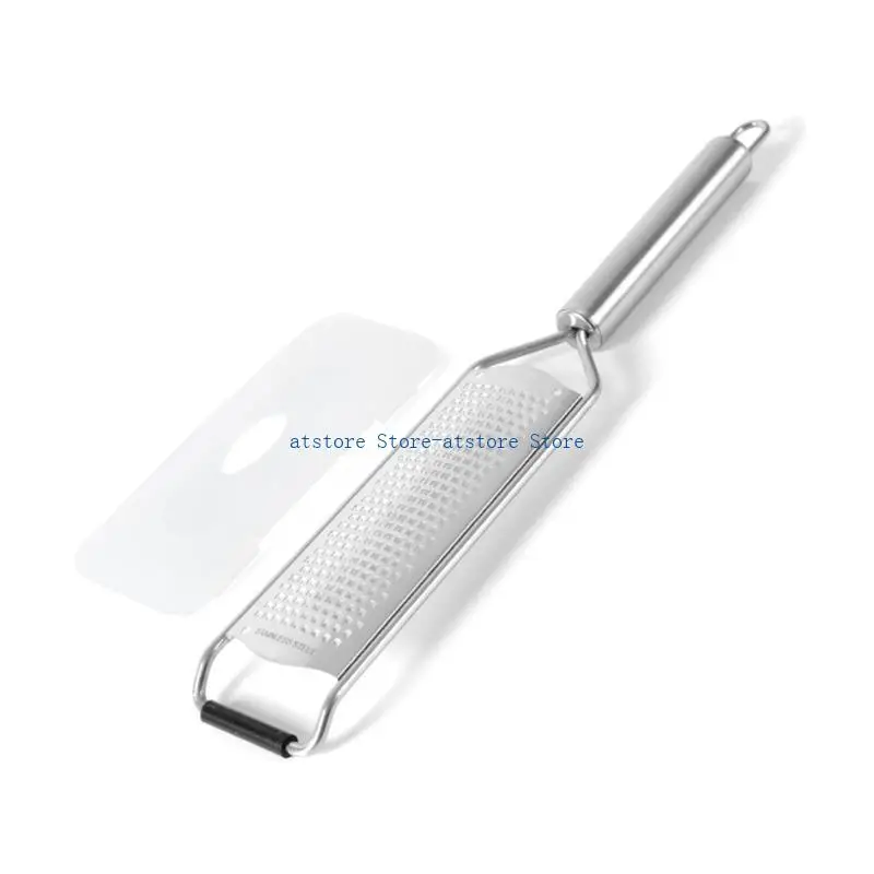 

H37D Grater with Tube Handle Stainless Steel Cheese Grater Gingers Garlic Shredders Chocolate Planer Kitchen Tool