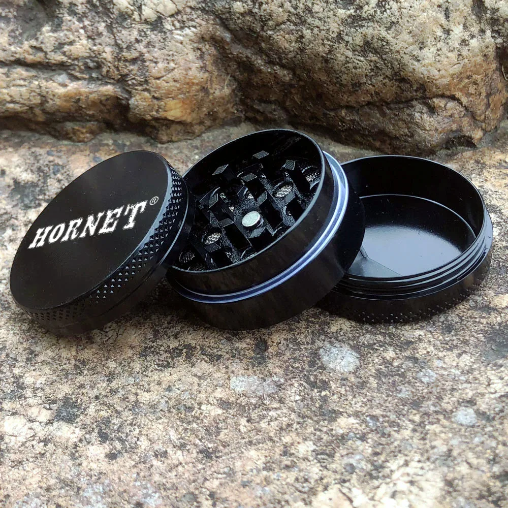 HORNET Herbal Grinder 30MM 3 Pieces Zinc Alloy Tobacco Metal Hard Hand Herb Grinders Fumar Accessories