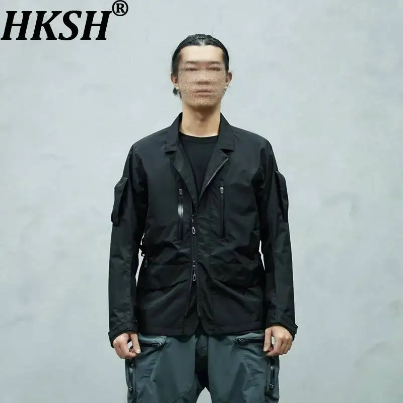

HKSH Spring Autumn New Men Tide Dark Dual Japanese Punk Multi-Pockets Coat Original Design Niche Outdoor Chic Ins Jacket HK20911