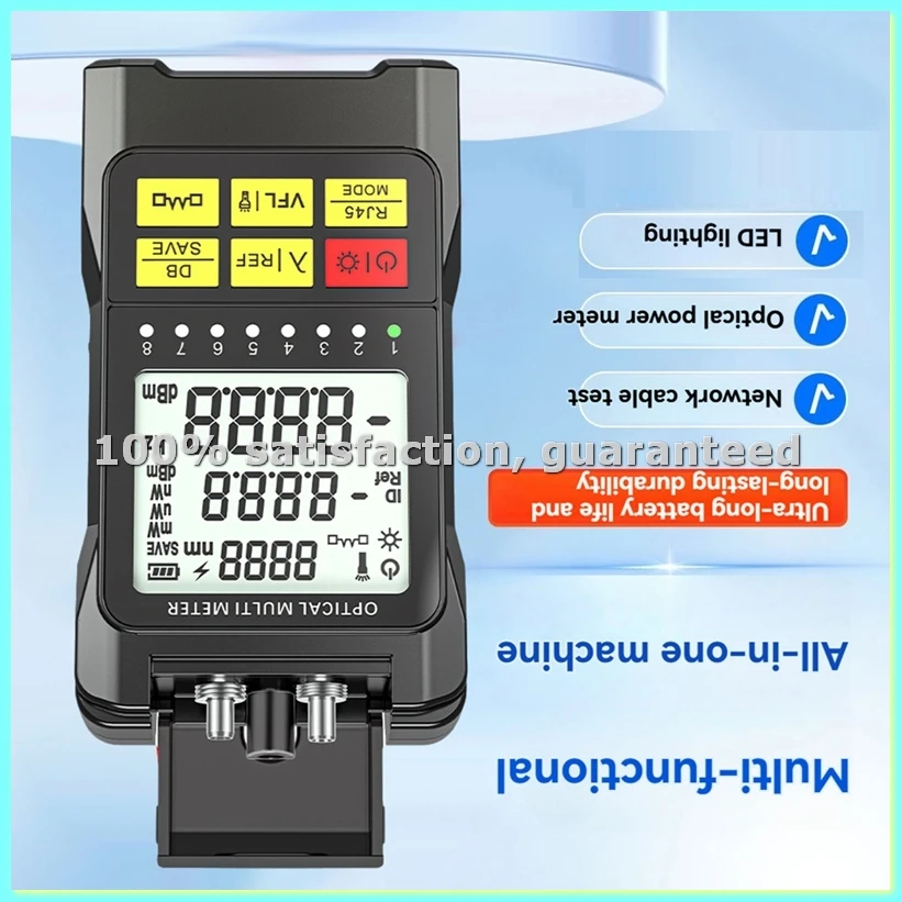 

Fiber Optic Network Optical Power Meter RJ45 Tester Optical Multimeter Network Attenuation Tester -70-+10dbm-ABFT