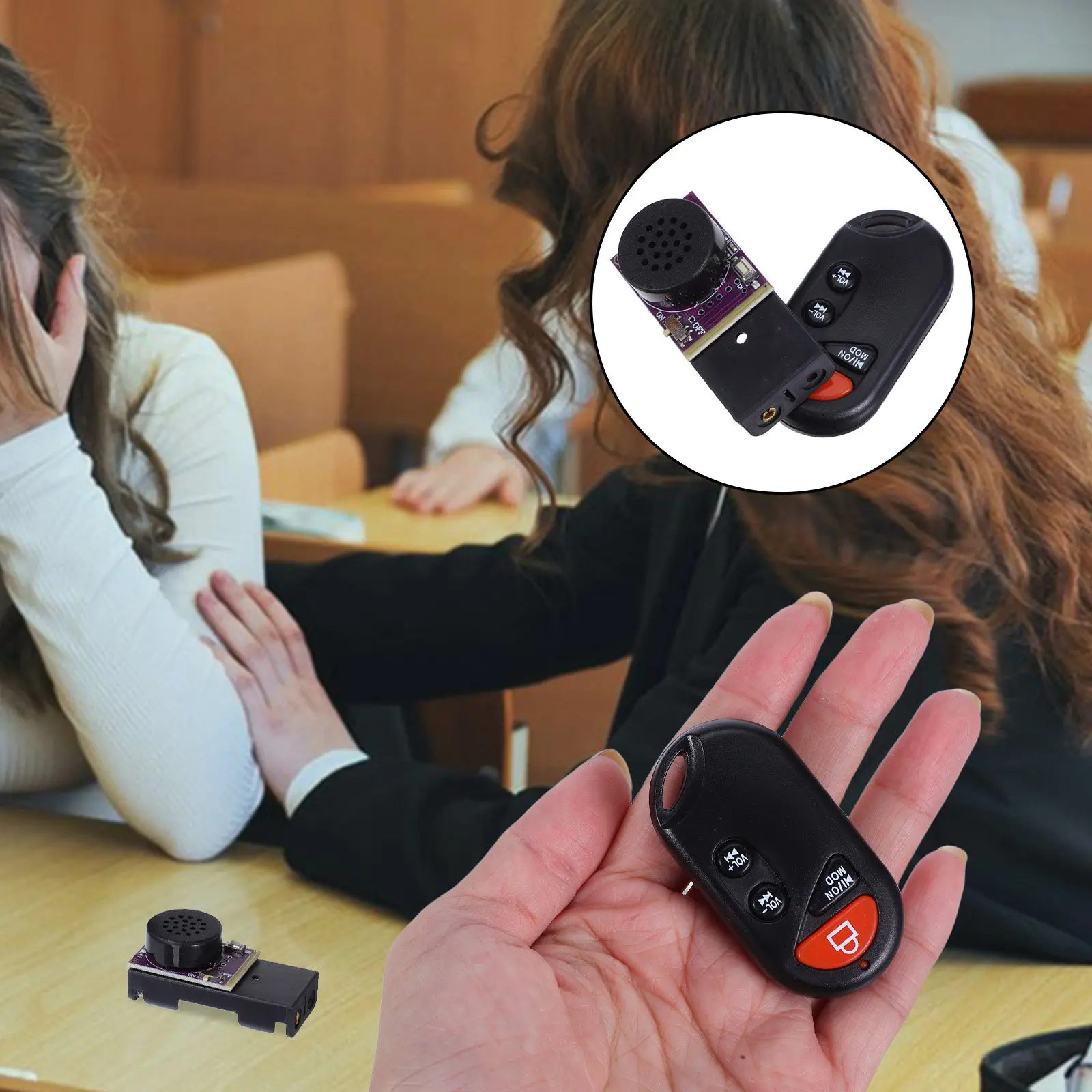 

Набор из 1 шт.: Дистанционно управляемый генератор скрытого шума, имитирующий крикет, для офисных вечеринок и розыгрышей