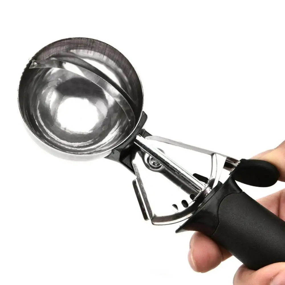 Picture 5: New Stainless Steel Ice Cream Scoop Black Pink Ball Scooper Ice Ball Maker Melon Fruit Baller Mash Potato Spoon Kitchen Tools