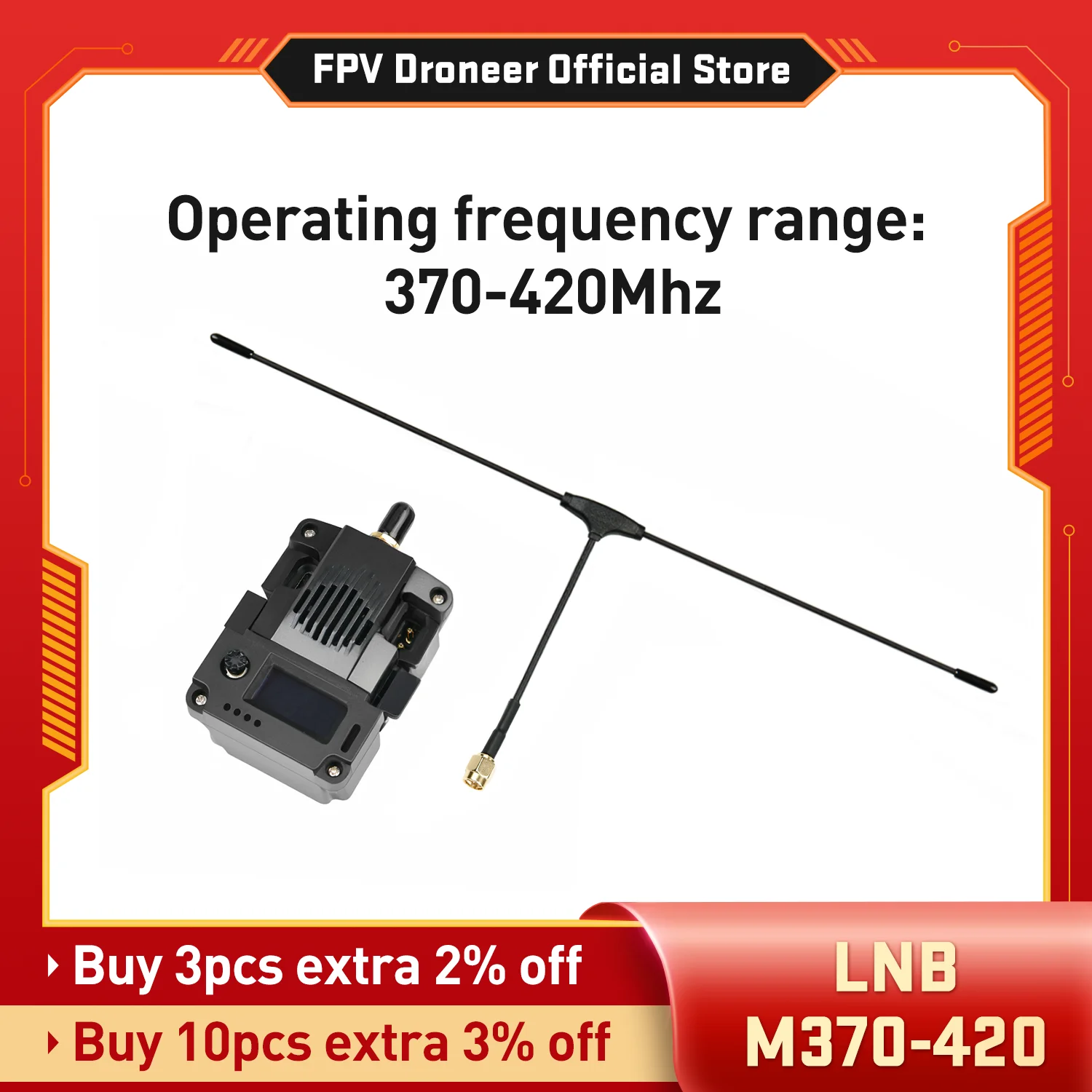 

2025 NEW 55g Lightweight FPV Transmitter Module, Long Range Video Transmission, Compatible with Most FPV Drones, Easy to Install