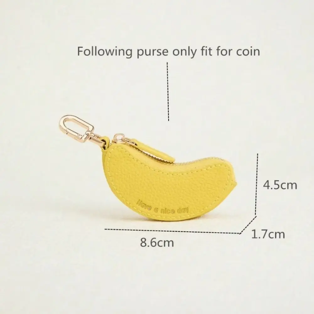 New Fruit Banana Shape Coin Purse Mini Key Bag Wallet Keychain Headphone Bag Multifunctional Bag Pendant Gift