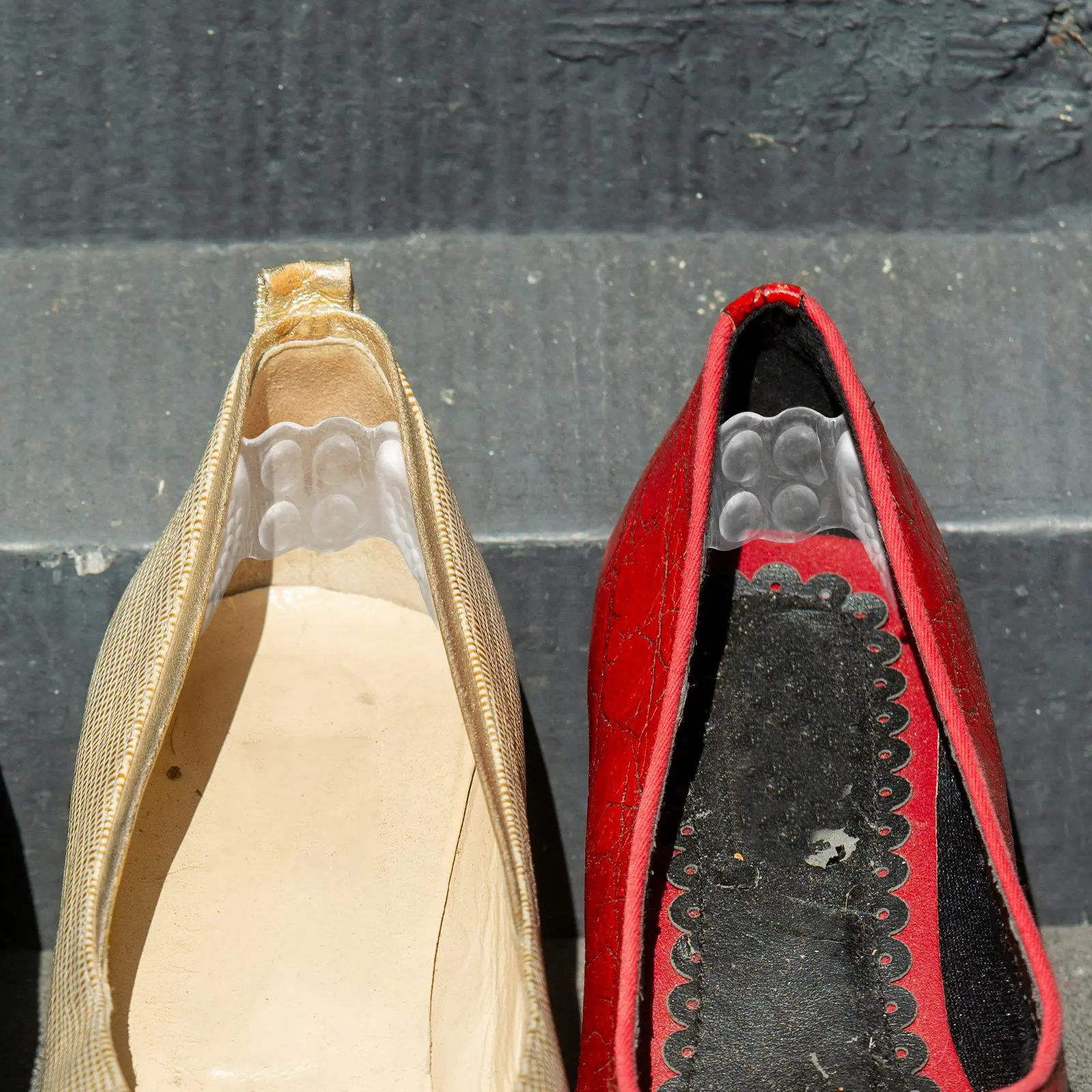 

4 пары вкладышей для обуви: гладкие, комфортные, противоскользящие, износостойкие подушечки для туфель на высоком каблуке, балеток, кроссовок, для ежедневного использования