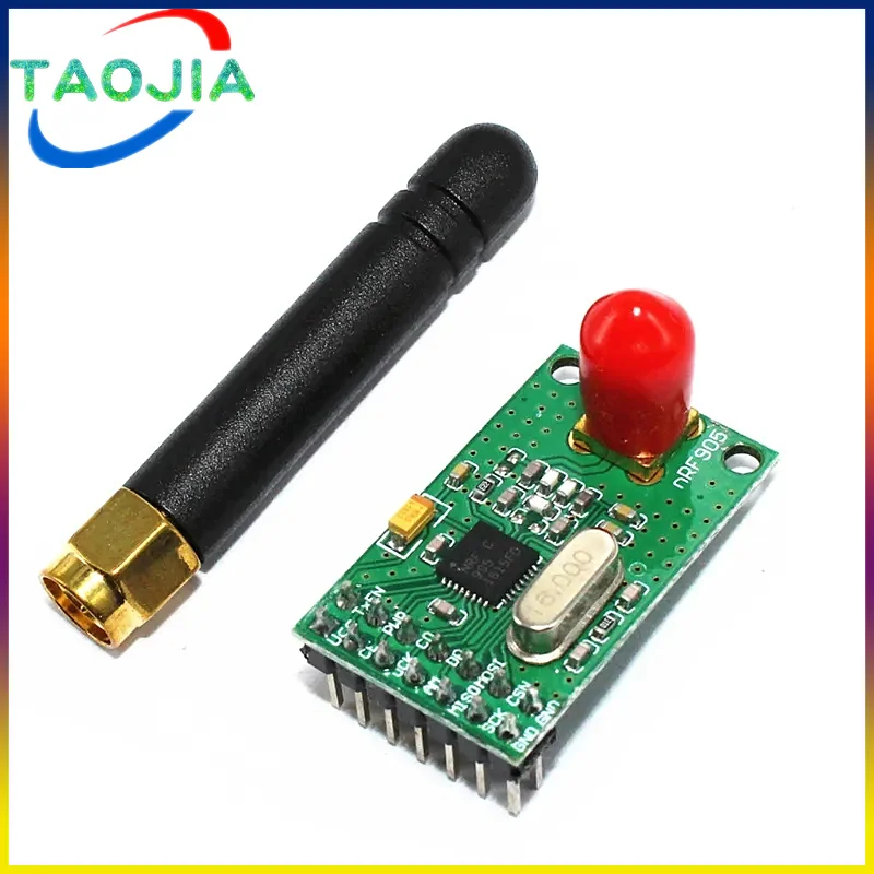 NRF905 Wireless Transceiver Module Wireless Transmitter Receiver Board NF905SE With Antenna FSK GMSK 433 868 915 MHz