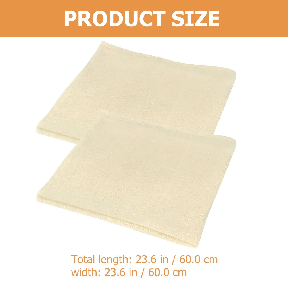 2Pcs Heavyweight Cheesecloth Reusable Straining Cloth for Kitchen Cheese Making Yogurt Oil Broth Fruit Juice Tofu Sauce