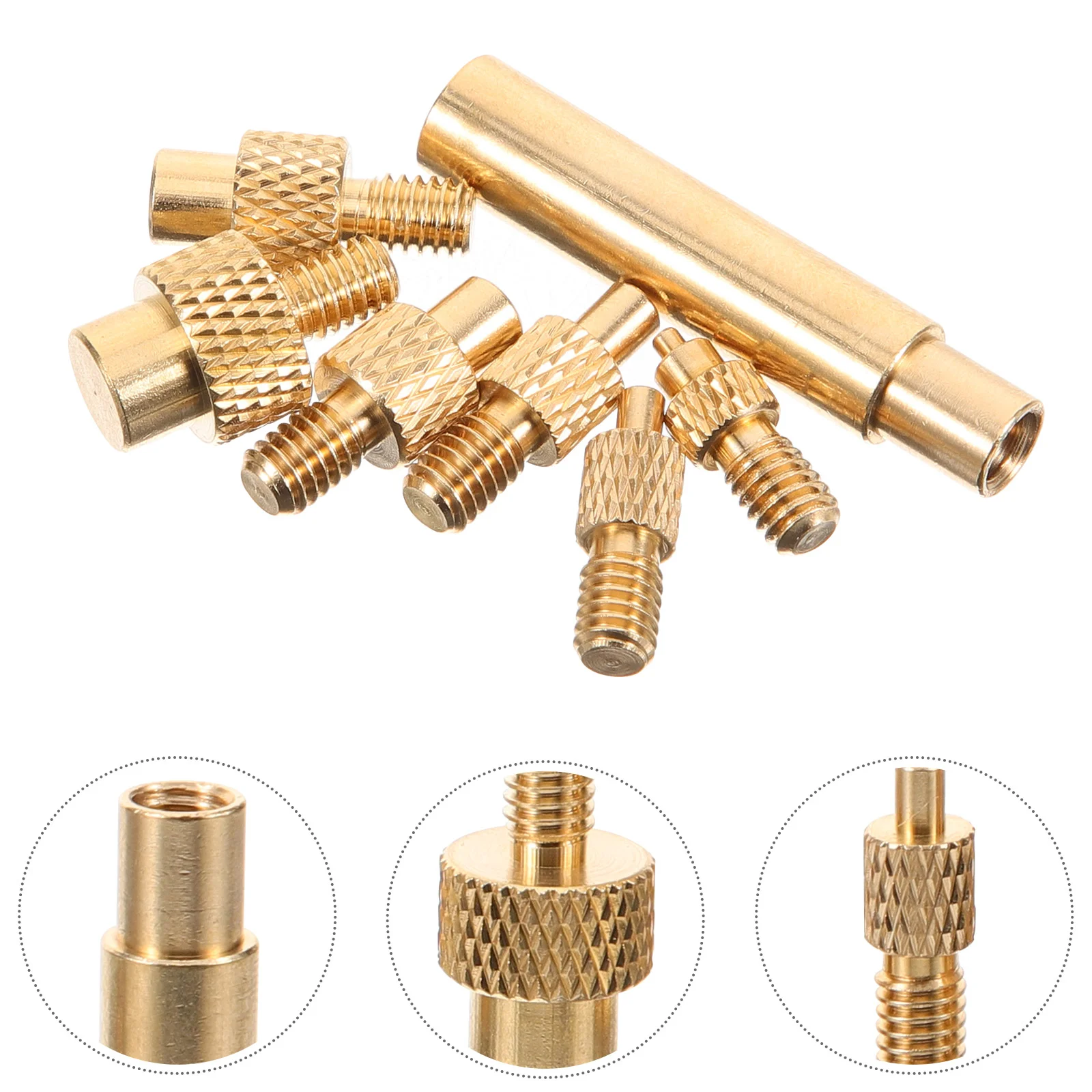 

Nut Pressure Head Inflatable Threaded Rivet Adapter Knurled Nuts Soldering Iron Tips for Injection Molding Insert Irons Inserts