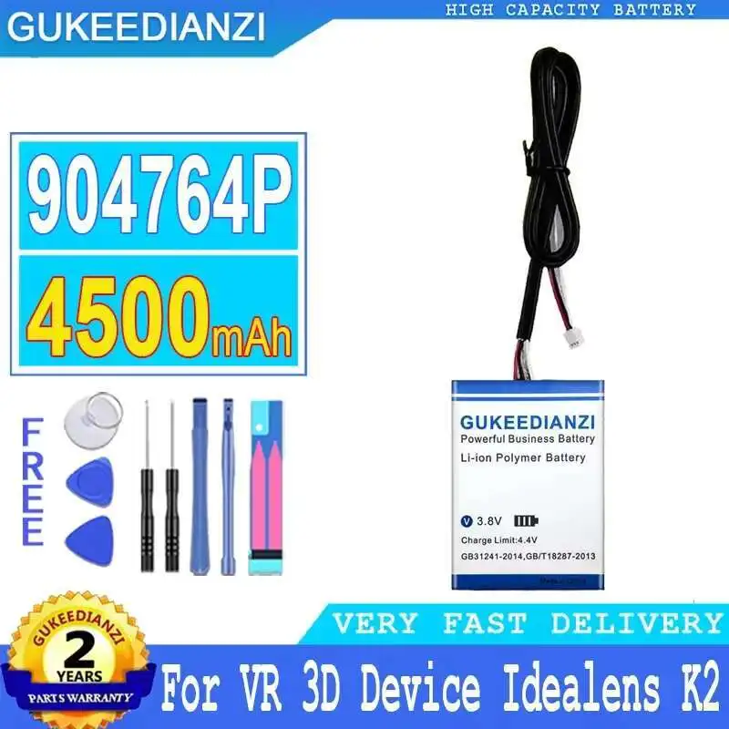 

4500Mah For VR 3D Device Idealens K2 904764P High-Capacity Premium Replacement Battery