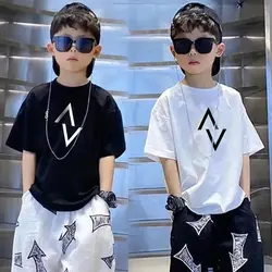 Summer Oufi T Shirt Children's T-shirts Clothes For Teenagers Clothing T-shirt Tops Boy Boys 6yrs 12yrs Short Sleeve Tee Teenage