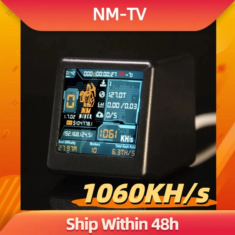 

Lucky NMMiner Official Usb Chain ESP32 Crypto Solo BTC Lottery 117kH/s with USB-A High Precision Ammeter,Chained One-by-one