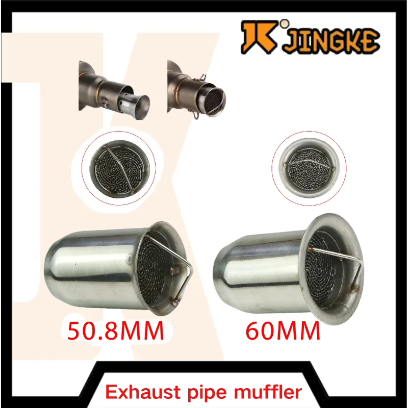 

Universal 50.8mm 60mm Slip On Motorcycle Exhaust Exhaust Catalytic Escape Catalysts Silencieux Moto Muffler