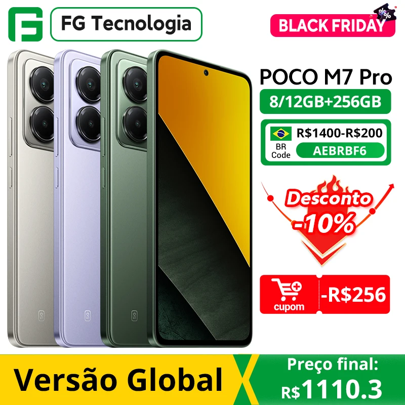 Versão global poco m7 pro 5g smartphone dimensão 7025-ultra 50mp câmera sony com os 120hz display amoled 5110mah bateria nfc