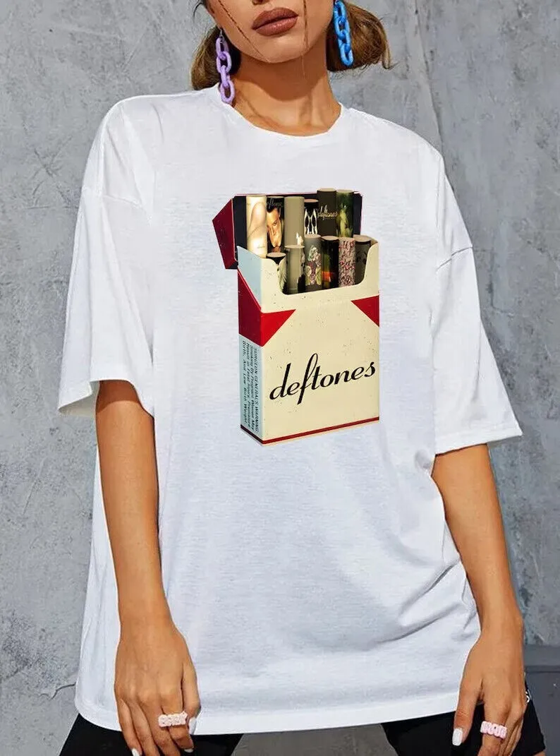 

Deftones Tour рок-музыкальная группа футболка Diamond Eyes альбом KH2198 оверсайз унисекс мерч концерт уличная одежда графика винтаж ретро