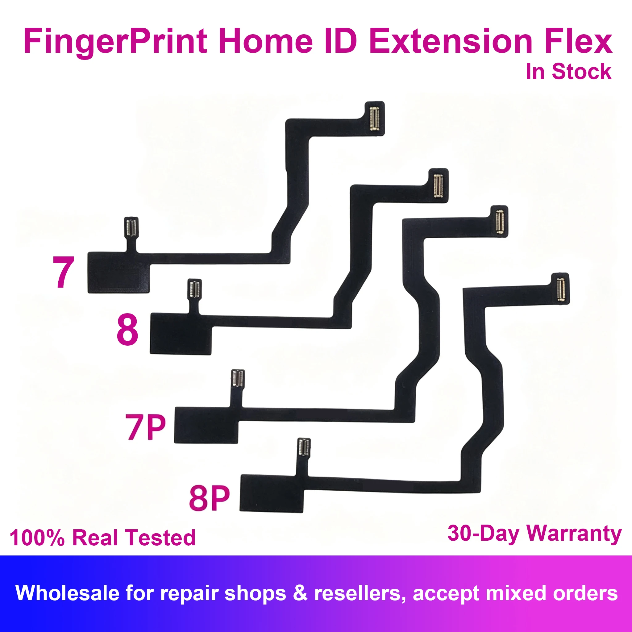 Home Touch ID Return Fingerprint Sensor Button Flex Cable For 7 8 7P 8P Interconnect Connector Extend Replacement Parts