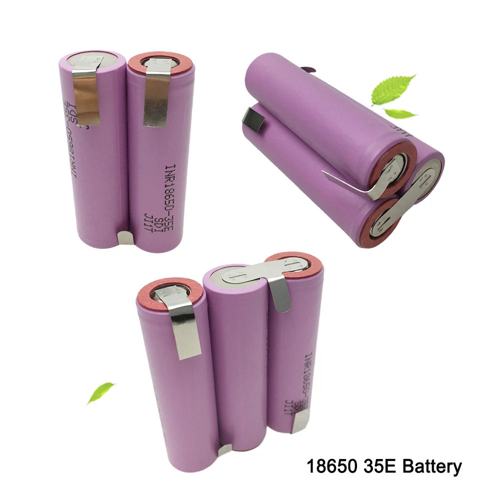 18650 35E 3500mAh 20 Amps 2S 3S 4S 5S 6S/7.4V 10.8V 14.8V 18V 24V Voor Schroevendraaier Batterijen Lassen Battery