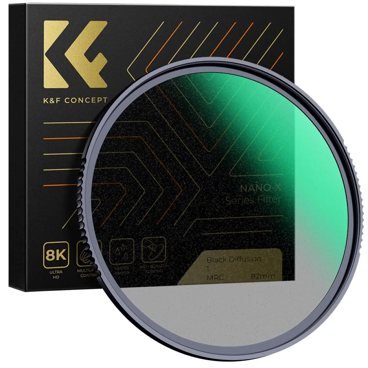 K&F Concept 77mm 1/1 Black Pro Mist 67mm 82mm Lens Diffusion Filter NANO-X 49mm 52mm 55mm 58mm 62mm 72mm fo Nikon Canon Lens