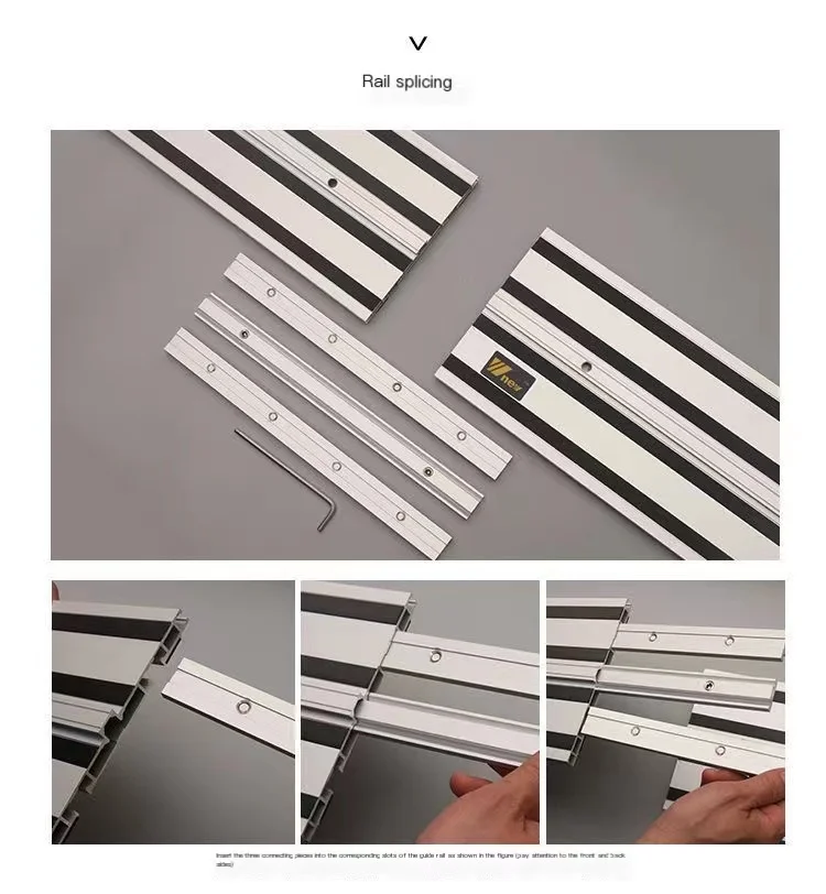 100cm 120cm DIY Woodworking 90° Right Angle Guide Rail Clamp Electric Circular Saw Track Angle Cutting Board Tool for Makita