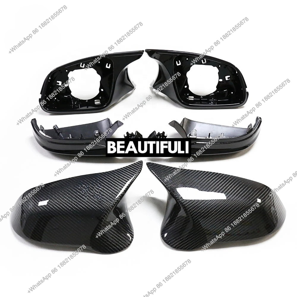

F30 Upgraded to F80 LOOK Carbon Fiber Rearview Mirror Cover 6 PCS/SET (W/h Turn Signal)For Series 1 2 3 4 F20 F30 F36