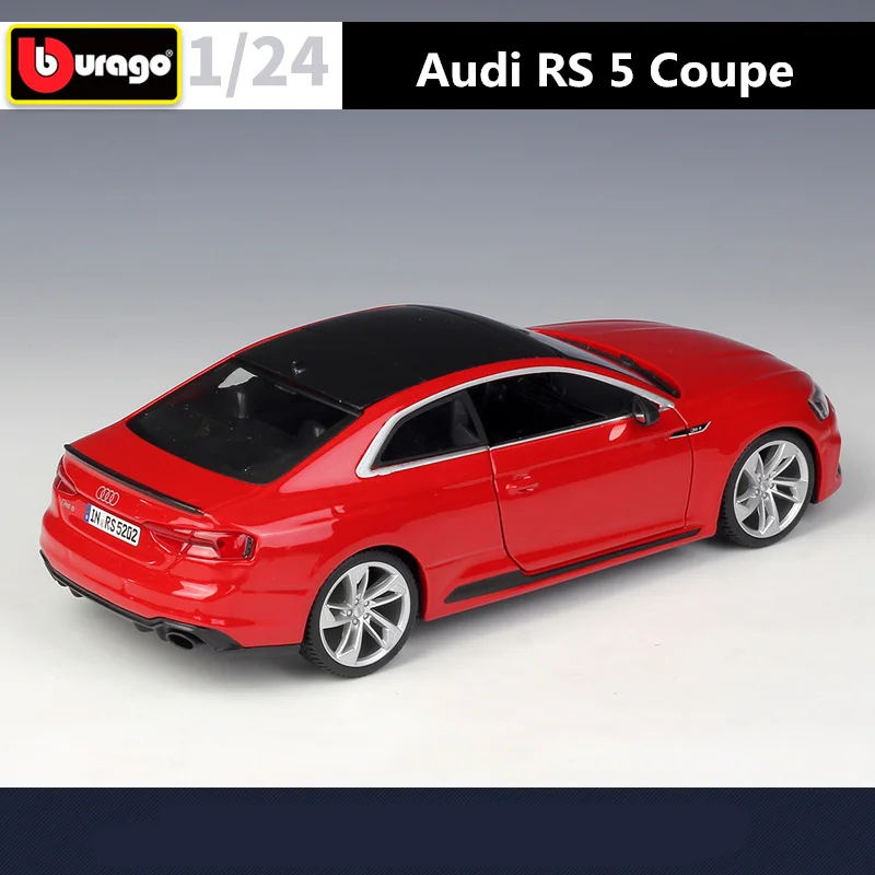 Bburago 1:24 Audi RS5 Coupe Alloy Sports Car Model Diecast Metal Toy Vehicles Car Model Simulation Collection Childrens Toy Gift