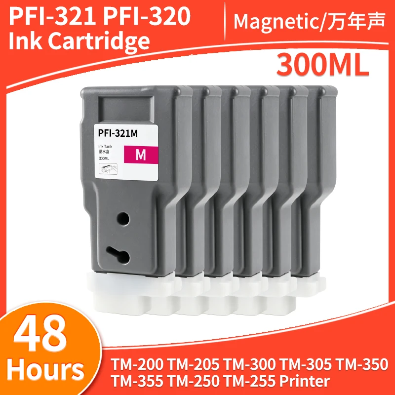 PFI-321 PFI-320 Ink Cartridge Compatible For Canon TM-200 TM-205 TM-300 TM-305 TM-350 TM-355 TM-250 TM-255 Printer Pigment ink
