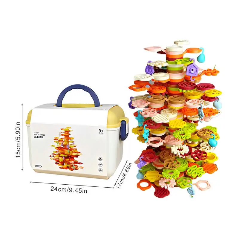 Tree Stacker Toy Educational Stacking Toys Balancing Stacking Blocks Balance Game Building Toys For Kids Aged Over 3 Years Old