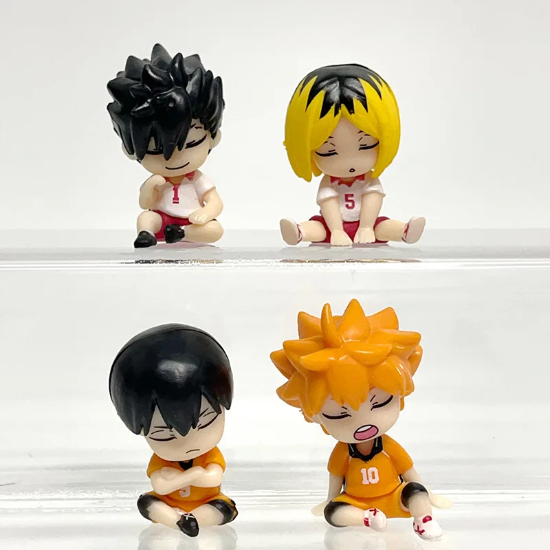 โมเดลฟิกเกอร์อนิเมะวอลเลย์บอลวัยรุ่น แอคชั่นฟิกเกอร์ ของเล่นขนาด 5 ซม. ชุดเปลี่ยนชุดได้ ของสะสมสำหรับเด็ก ของขวัญ