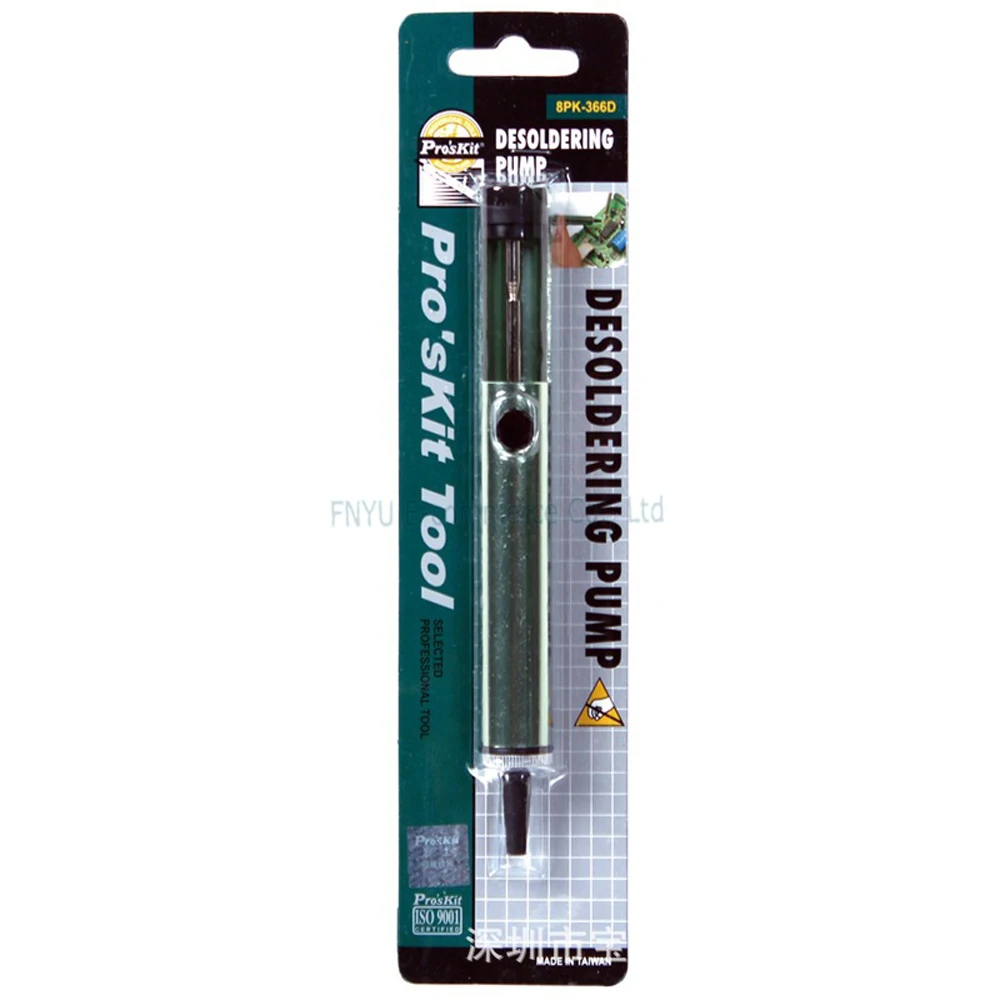 Pros'Kit 8PK-366D Desoldering Gun Soldering Iron Pen Anti-static Suction Tin Solder Suckers Hand Tools Desoldering Pump