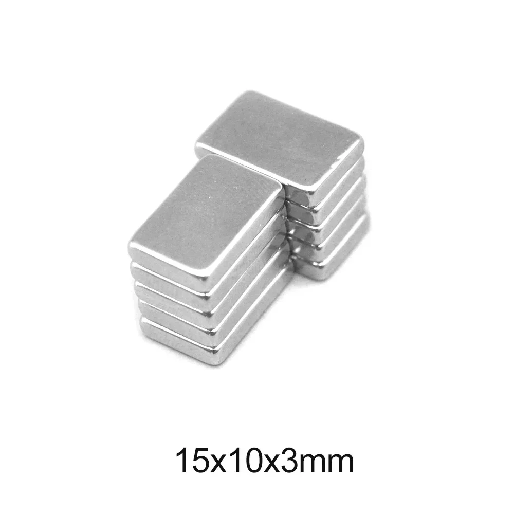 Magnete potente quadrato 15x10x3 15mm x 10mm per frigorifero domestico, ufficio, magneti forti 15x10x3mm fai da te 15*10*3