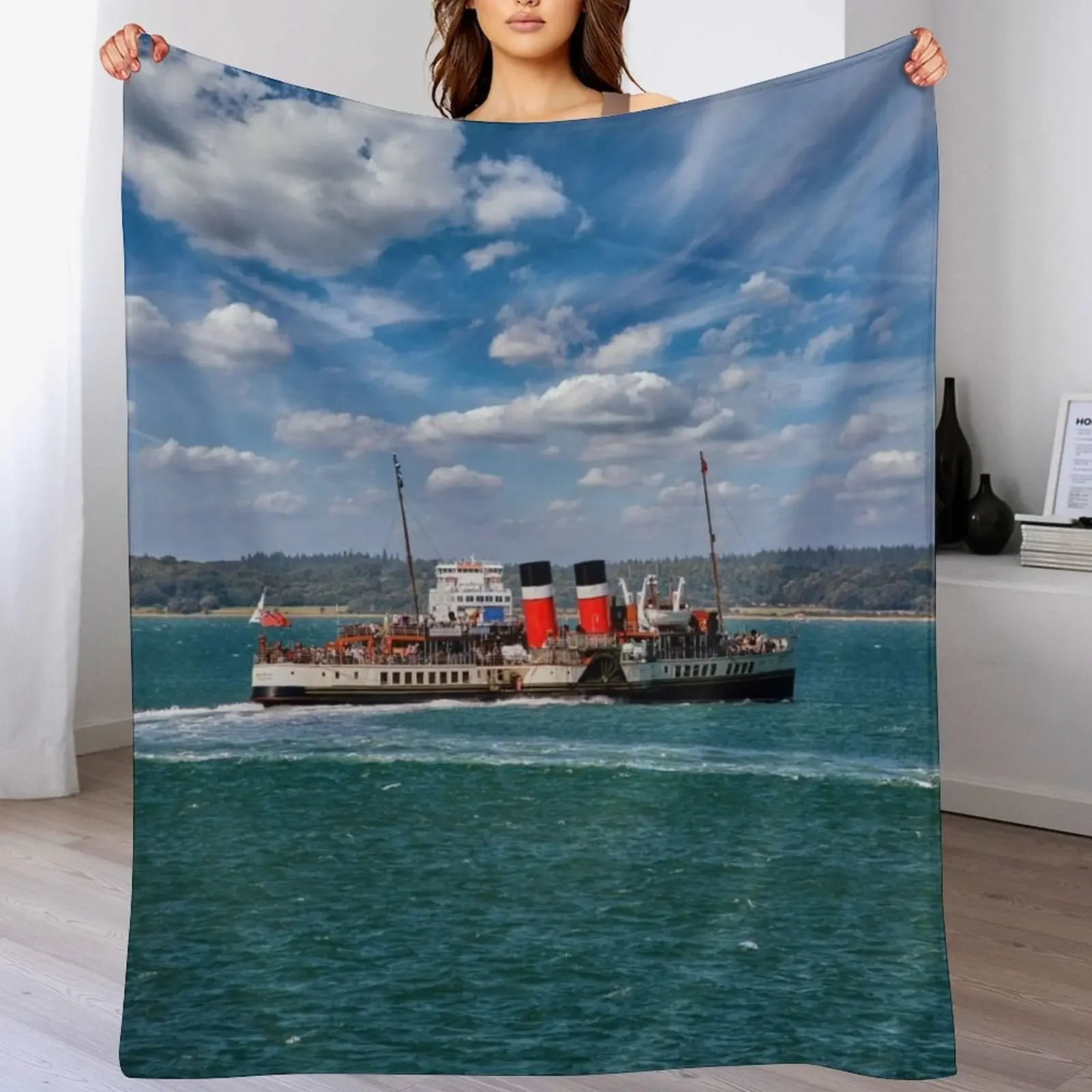 PS Waverley Round The Island Cruise Throw Blanket Fashion Sofas Luxury Blankets