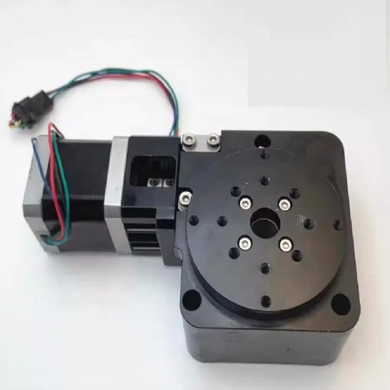 RTS9060 Electric Rotary Indexing Plate 42 Stepping Motor Turntable R Axis 360 Degree Rotation