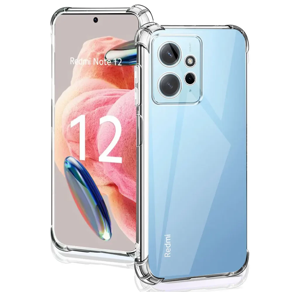 For Redmi Note 12 4G 5G Case Silicone Soft Shockproof Cover For Redmi Note 12 5G Clear Phone Case Note 12 Pro Plus Funda Coque