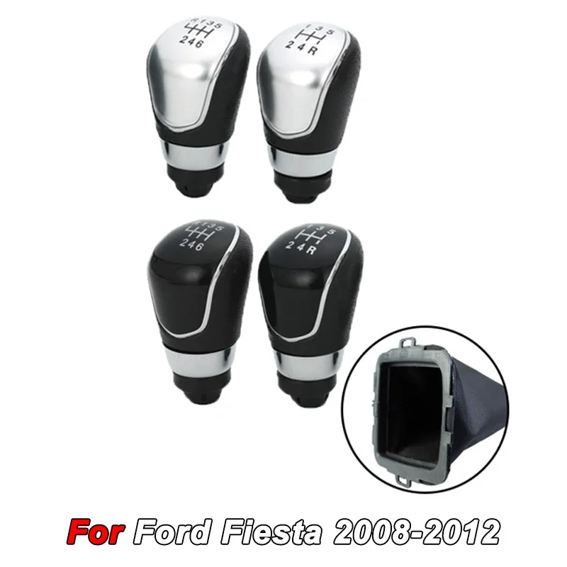 

5/6 Speed Gear Shift Knob for Ford Fiesta 2008-2012 - Transmission Shifter Handle, Durable Car Cockpit Interior Accessories 2011