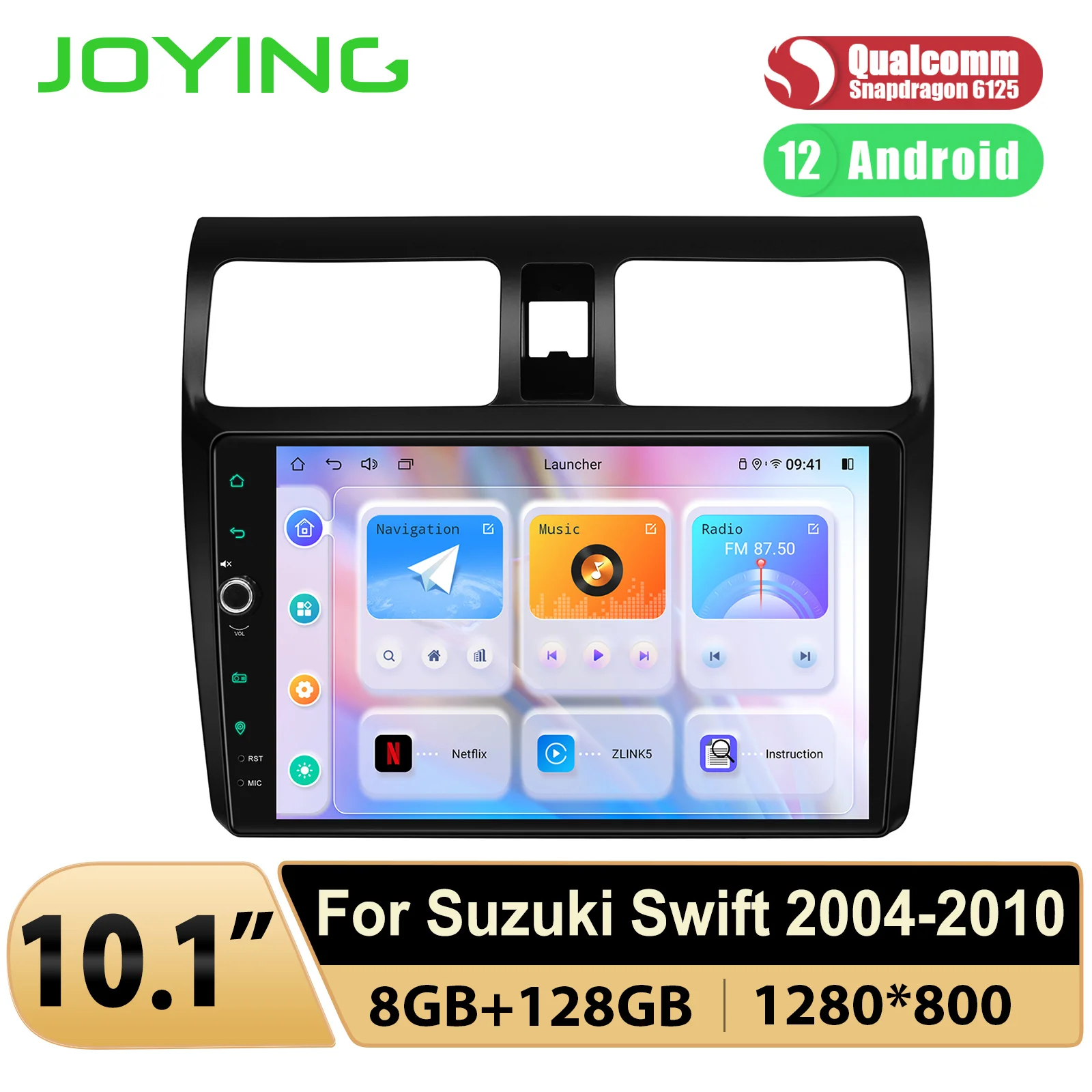 

JOYING 10.1"Android Car Music Radio Stereo Head Unit For 2004-2010 Suzuki Swift Built in DSP HDMI Android Auto & CarPlay