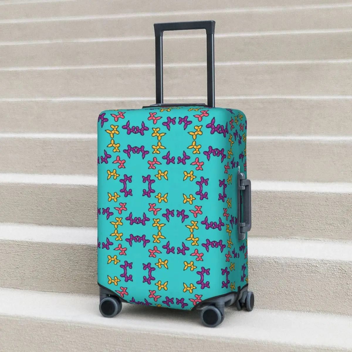 

Cartoon Balloon Dogs Suitcase Cover Animal Funny Travel Protection Flight Useful Luggage Accesories